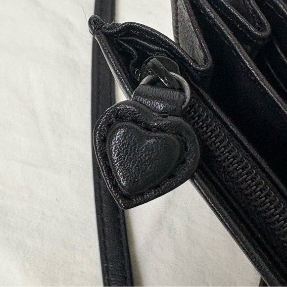 BRIGHTON Vintage ‘96 Crocodile Embossed Leather Wallet Crossbody Removable Strap - Picture 8 of 15